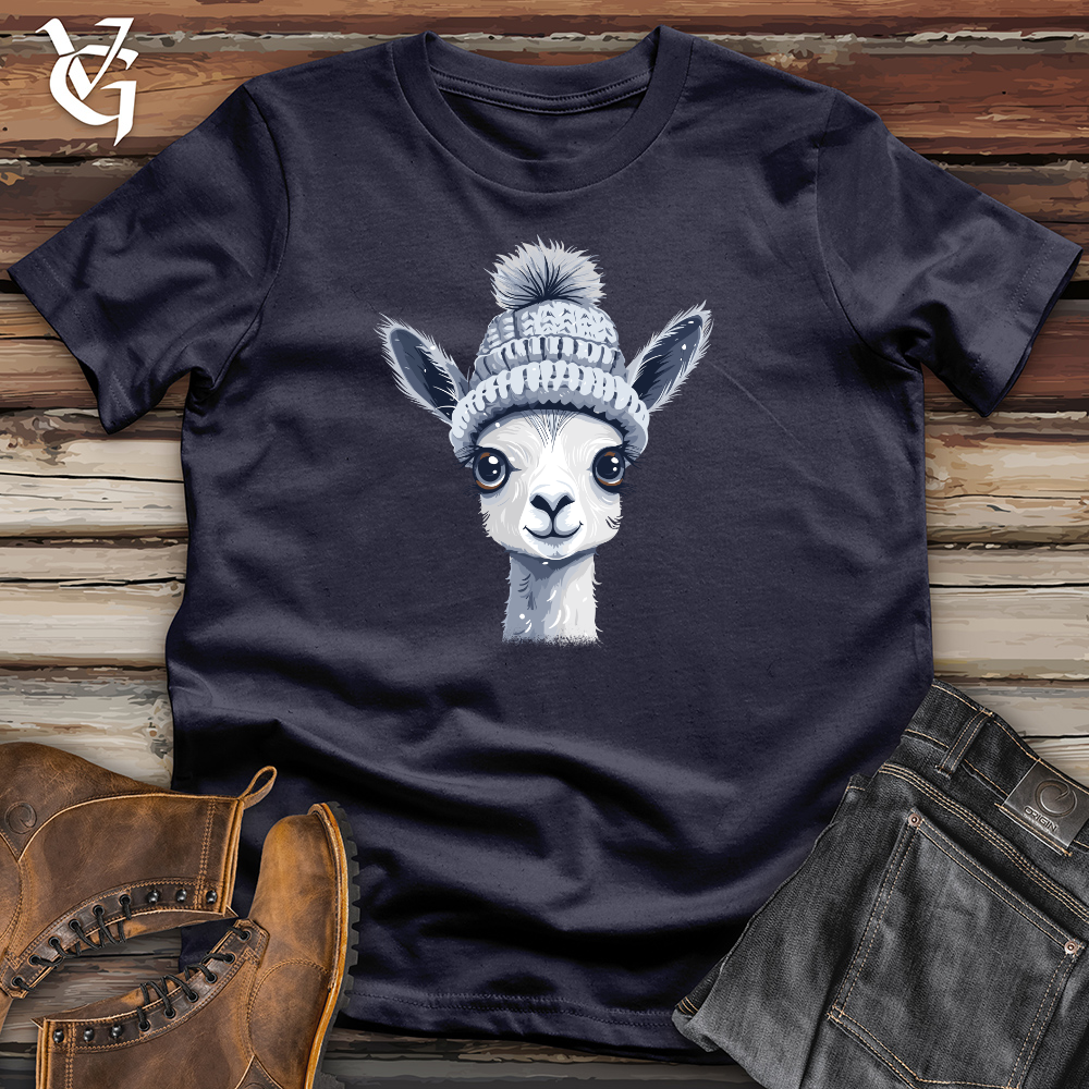 Viking Goods Llama Winter Warmth Cotton Tee Deep Teal / L