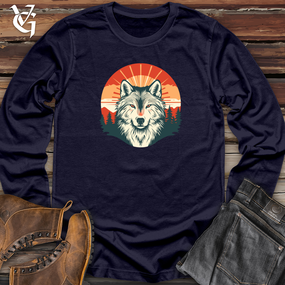Viking Goods Luminous Wolf Luminary Long Sleeve Navy / L