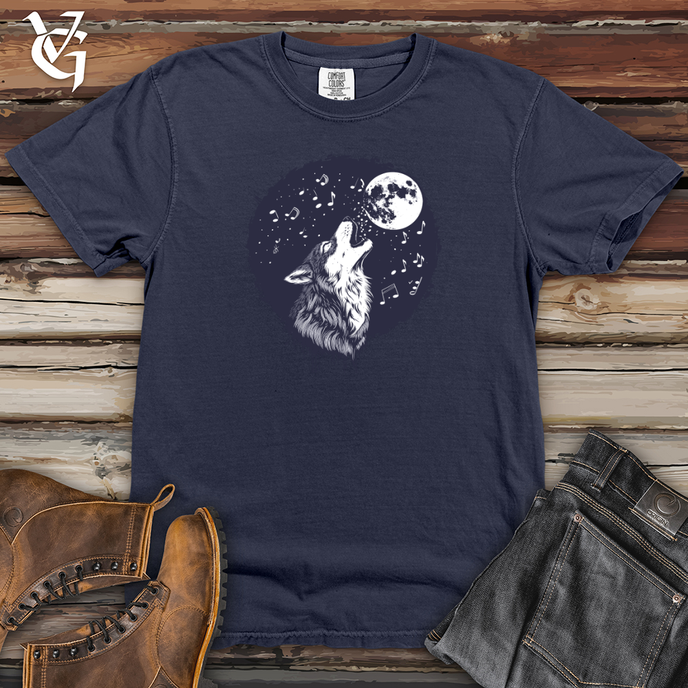 Viking Goods Lunar Wolf Ballad Heavy Cotton Comfort Colors Tee Navy / L