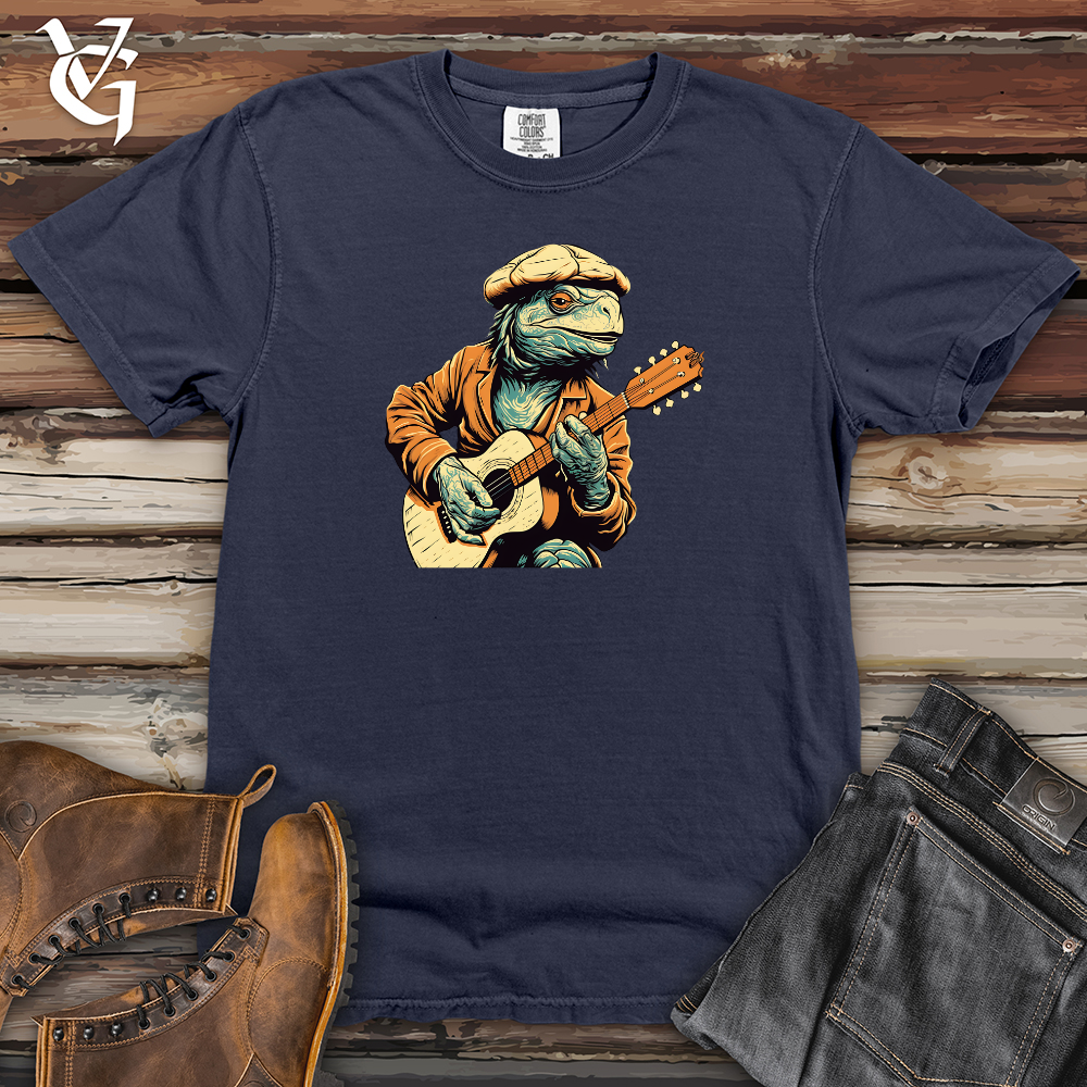 Viking Goods Melodic Reptile Strums Heavy Cotton Comfort Colors Tee Navy / L