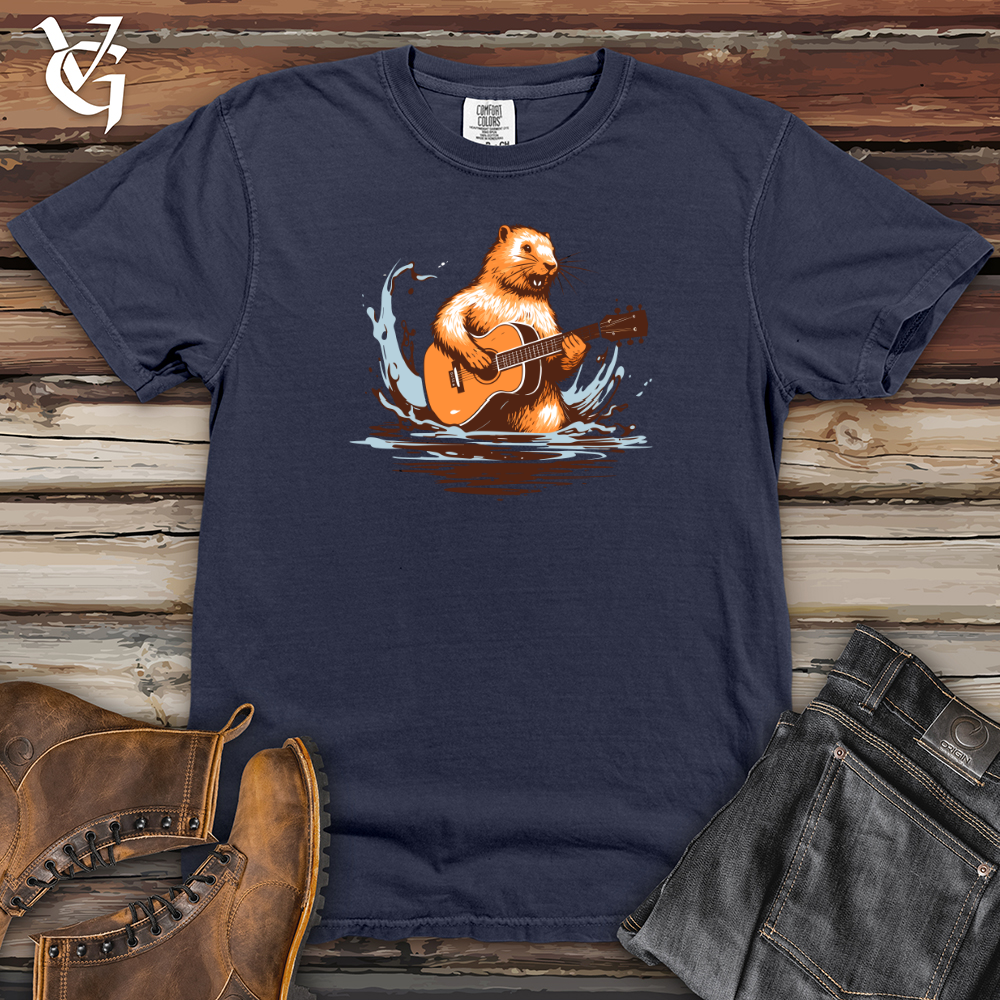 Viking Goods Melody Carving Beaver Heavy Cotton Comfort Colors Tee Navy / L