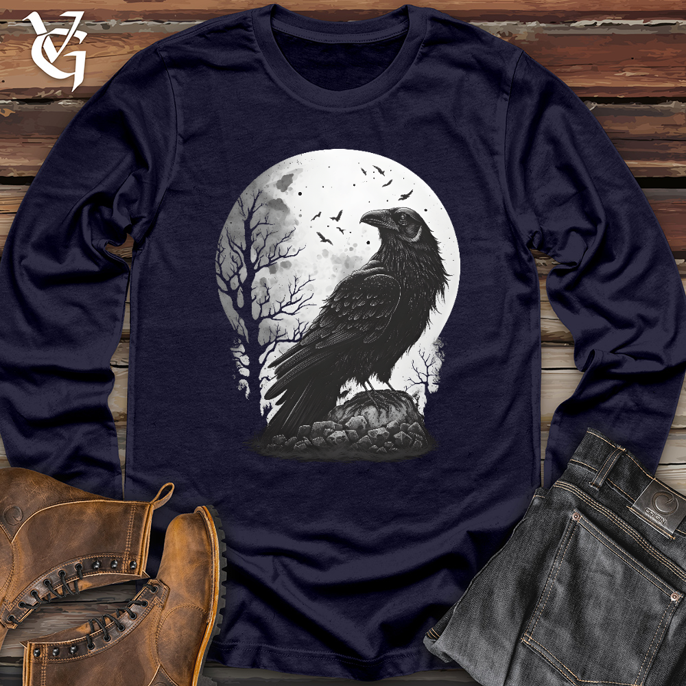 Viking Goods Midnight Raven Perch Long Sleeve Navy / L