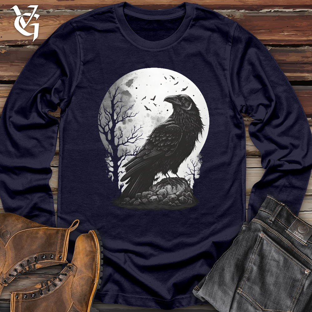 Viking Goods Midnight Raven Perch Long Sleeve Navy / L
