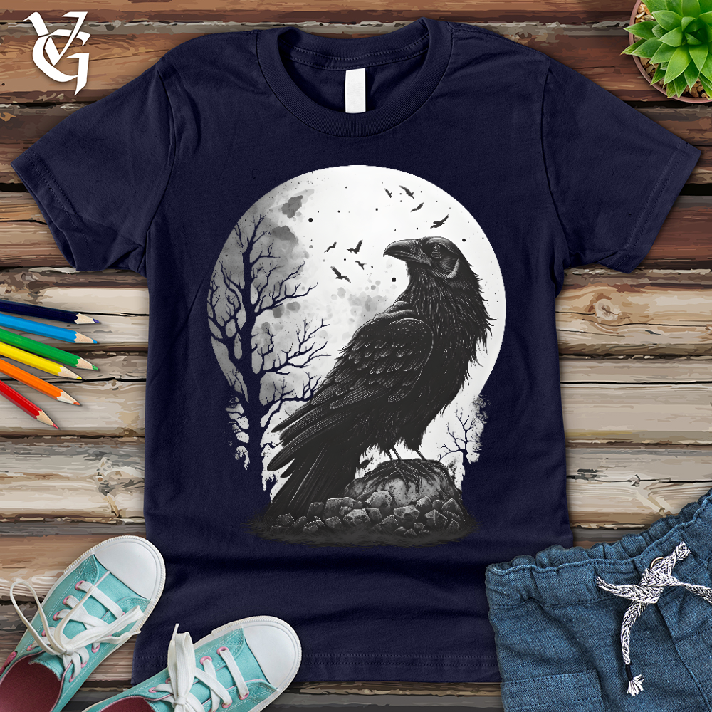 Viking Goods Midnight Raven Perch Youth Tee Navy / L
