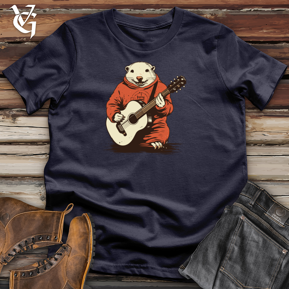 Viking Goods Mole Subterranean Strum Guitar Groove Cotton Tee Navy / L