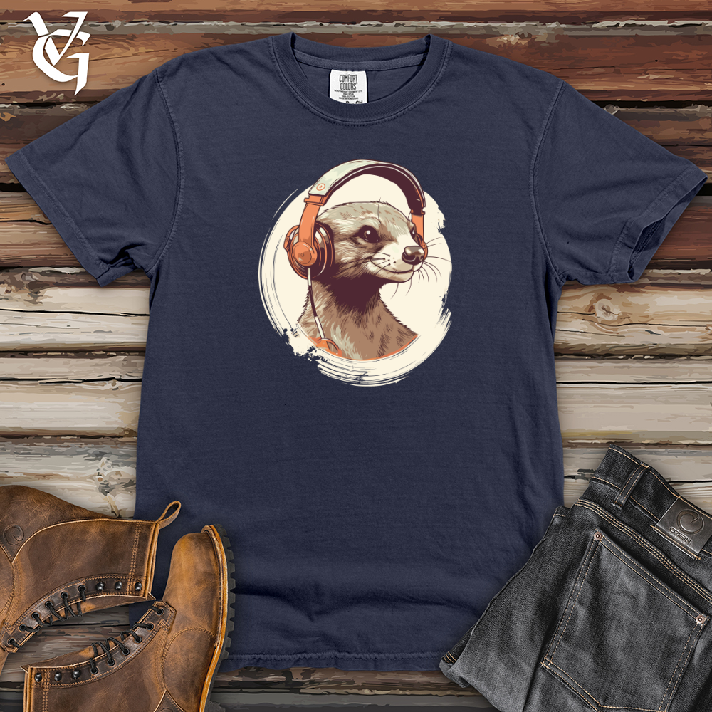 Viking Goods Mongoose Melodies Headphone Beats Heavy Cotton Comfort Colors Tee Navy / L