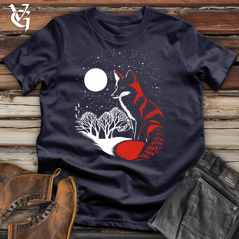 Viking Goods Moonlit Fox Cotton Tee Navy / L