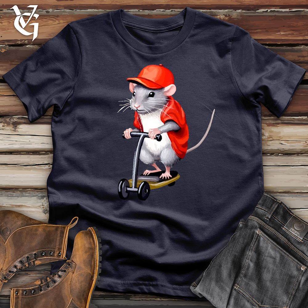 Viking Goods Mouse Scoot Cotton Tee Navy / L