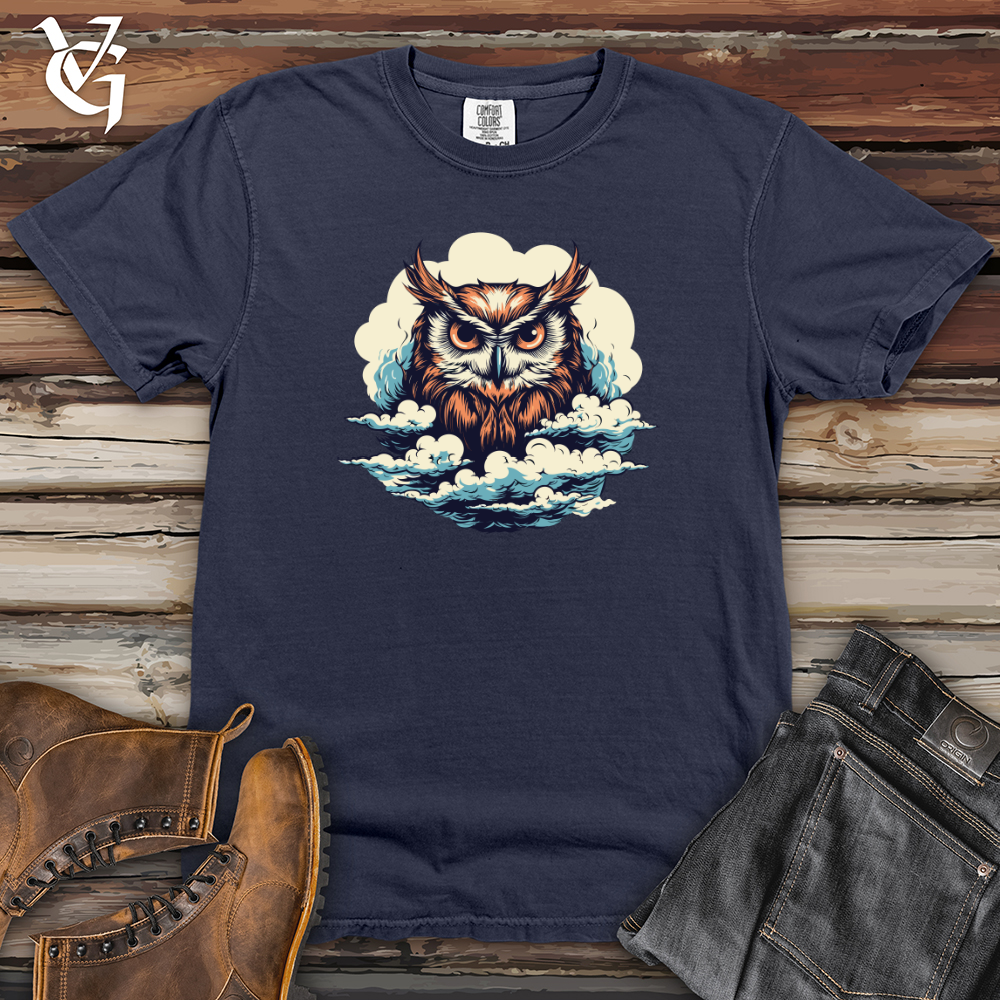 Viking Goods Mystic Clouded Owl Heavy Cotton Comfort Colors Tee Navy / L
