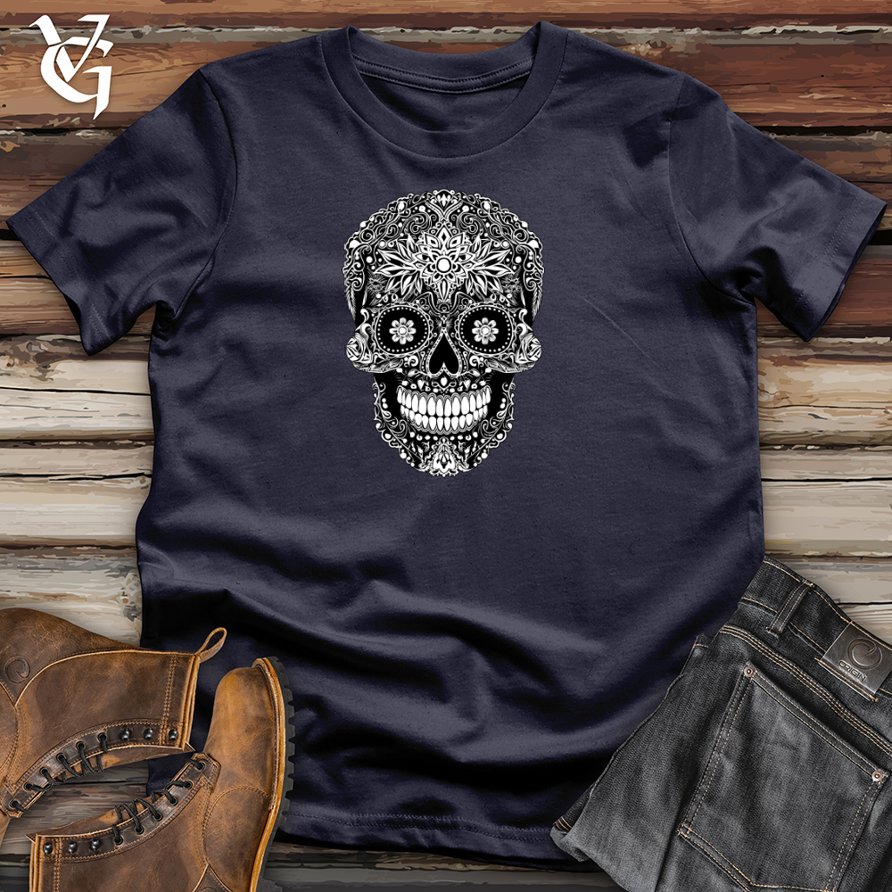 Viking Goods Mystic Mandala Skull Cotton Tee Navy / L