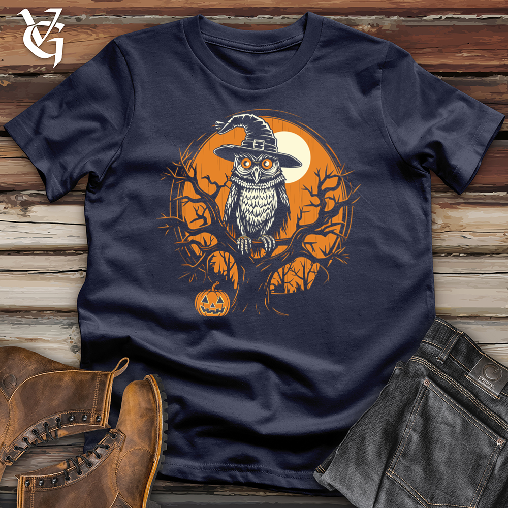 Viking Goods Mystical Owl Witch Hat Softstyle Tee Navy / L