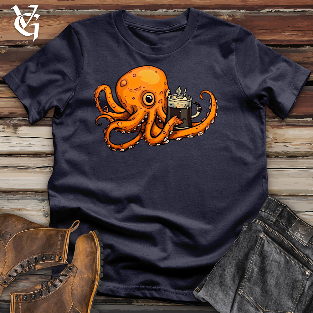 Viking Goods Octo Barista Cotton Tee Navy / L