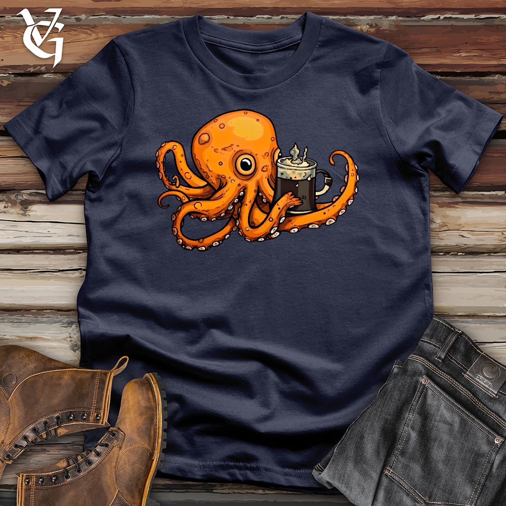 Viking Goods Octo Barista Softstyle Tee Navy / L