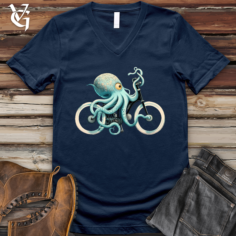 Viking Goods Octobike V-Neck Tee Navy / L