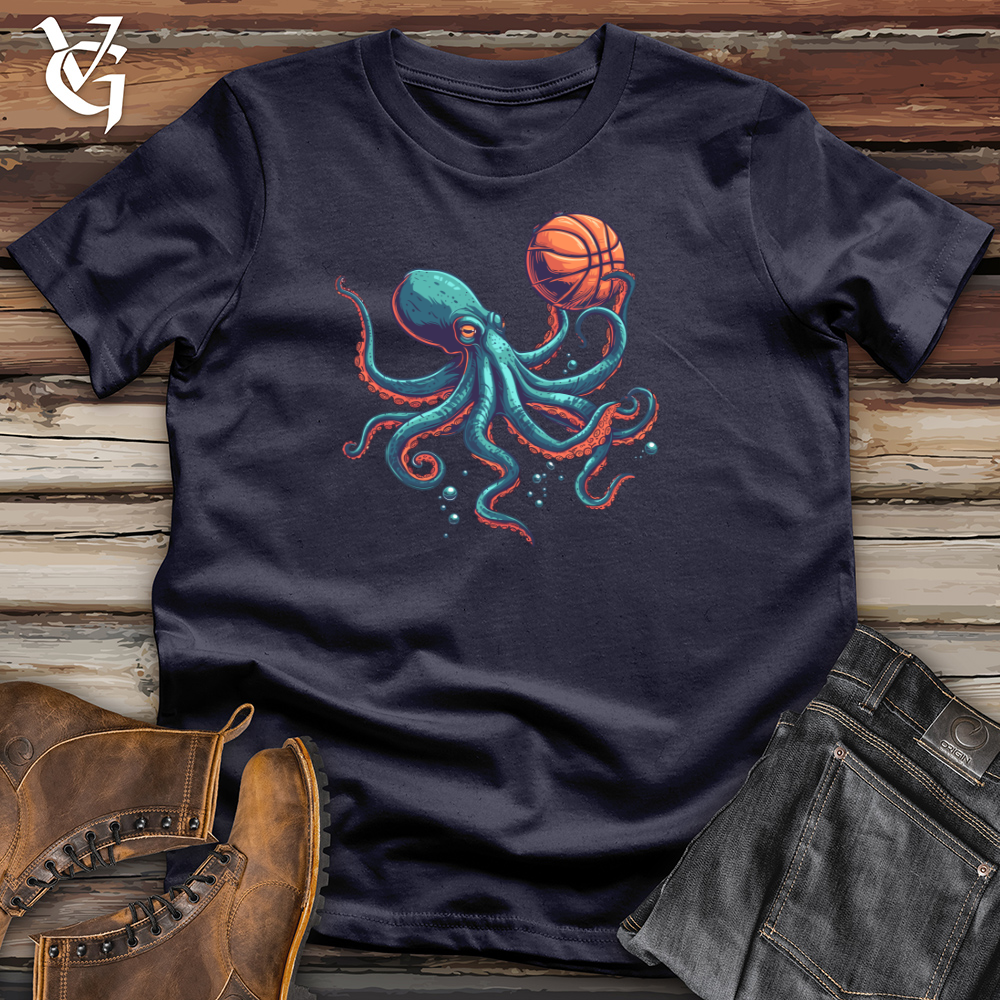 Viking Goods Octopus Basketball Dunk Cotton Tee Navy / L