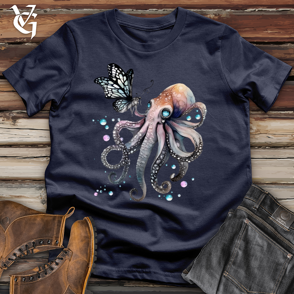 Viking Goods Octopus Butterfly Softstyle Tee Navy / L