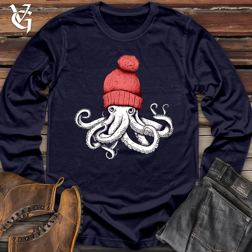 Viking Goods Octopus Chillin Long Sleeve Navy / L