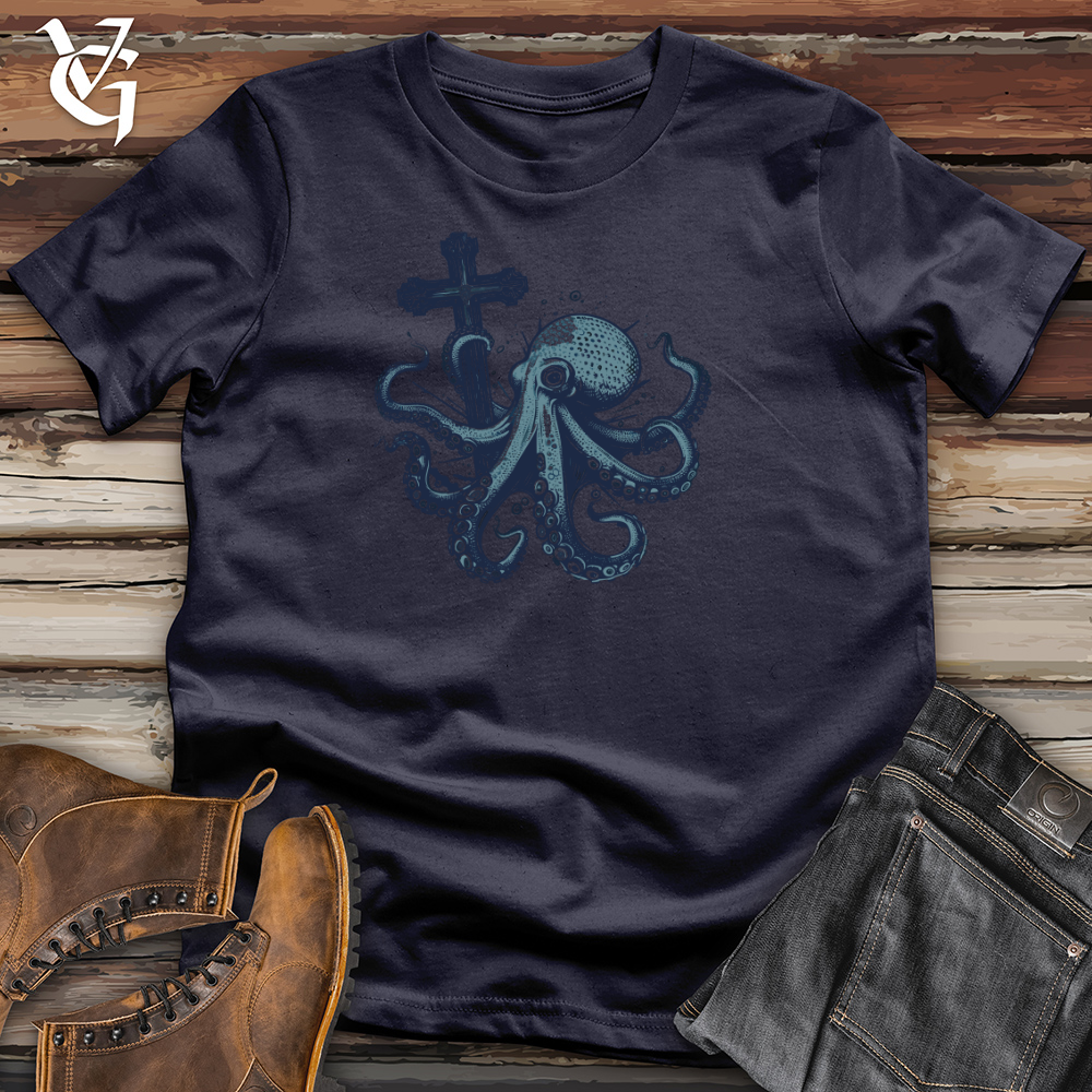 Viking Goods Octopus Cross Cotton Tee Navy / L