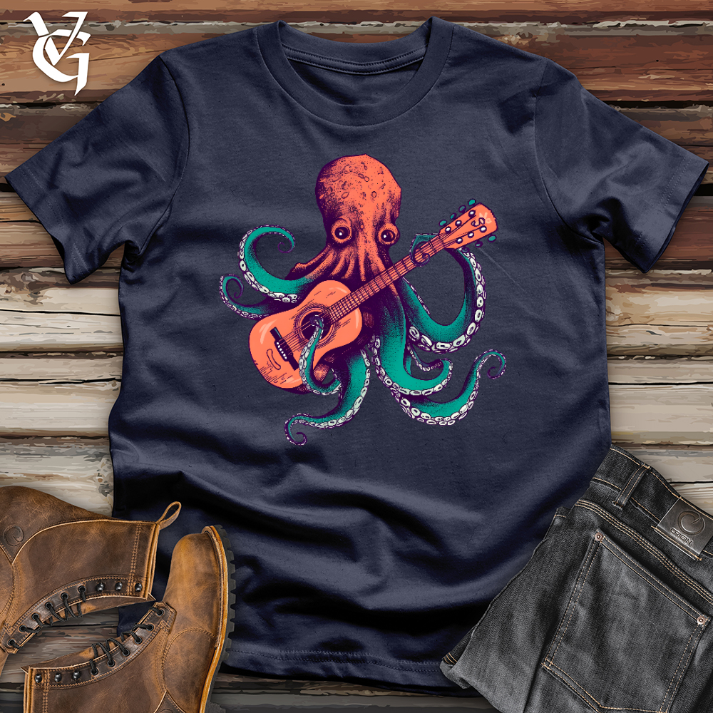 Viking Goods Octopus Guitarist Softstyle Tee Navy / L