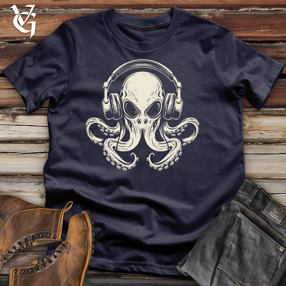 Viking Goods Octopus Jammin' Cotton Tee Navy / L