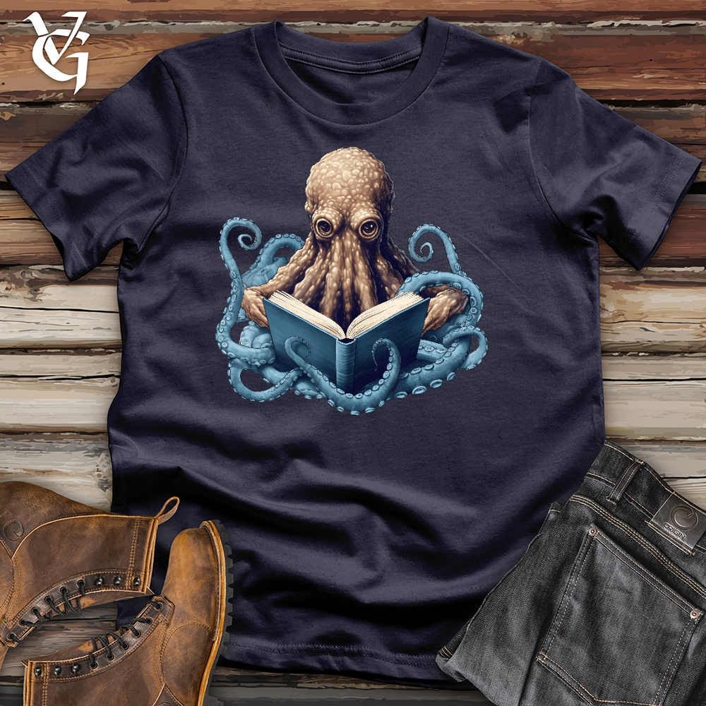 Viking Goods Octopus Professor Cotton Tee Navy / L