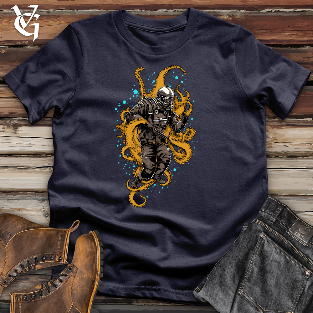Viking Goods Octopus Wrestling Scuba Diver Cotton Tee Navy / L
