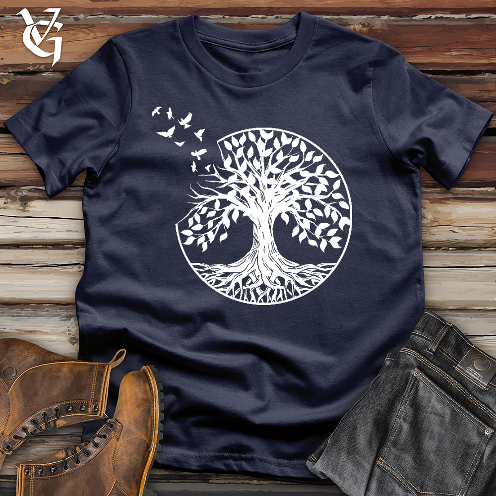 Viking Goods One With the Forest Softstyle Tee Navy / L