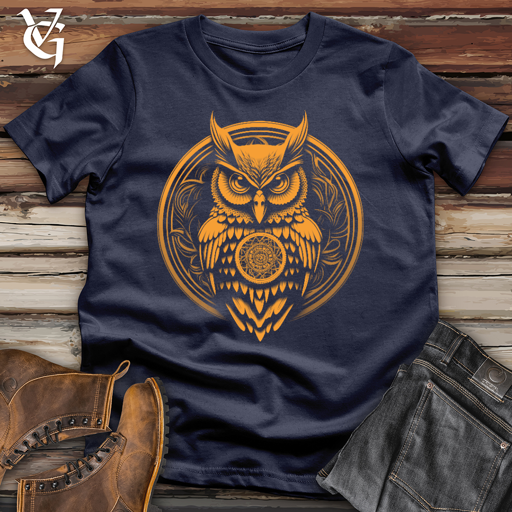 Viking Goods Ornate Owl Softstyle Tee Navy / L