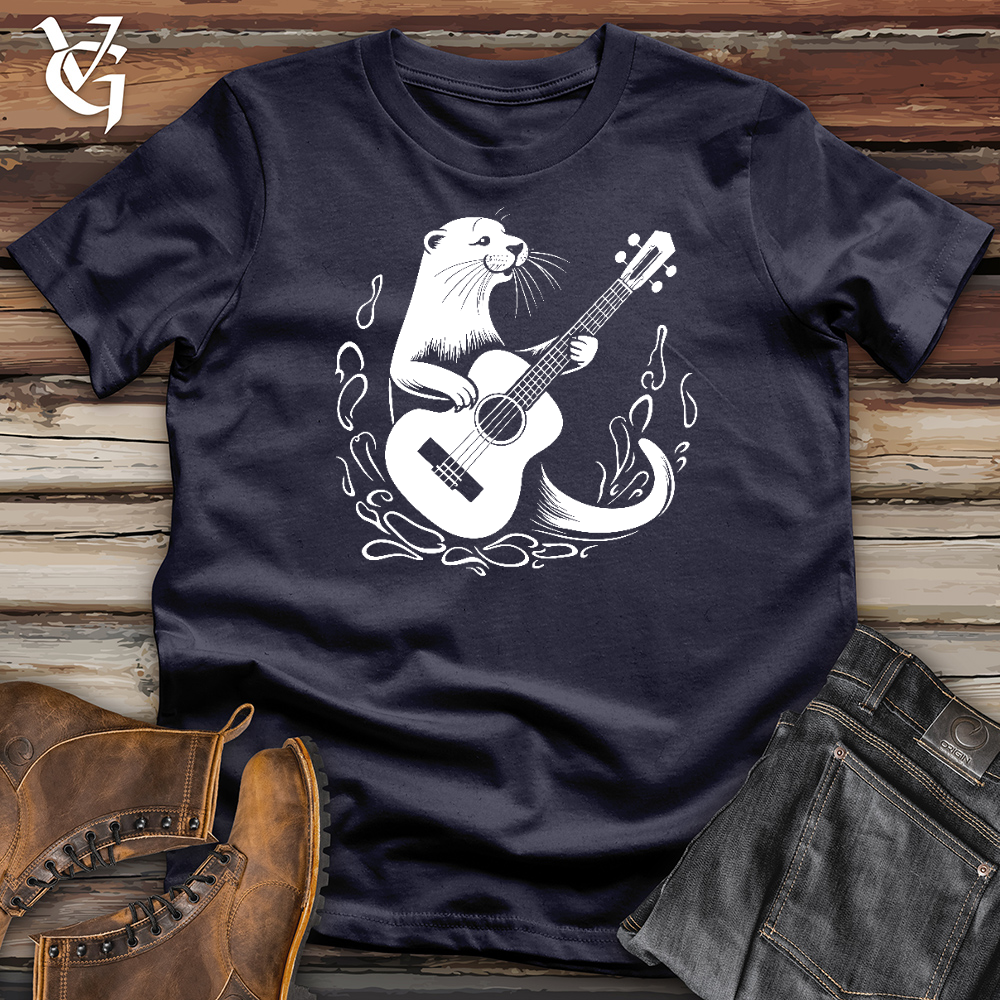 Viking Goods Otter Guitarist Cotton Tee Navy / L