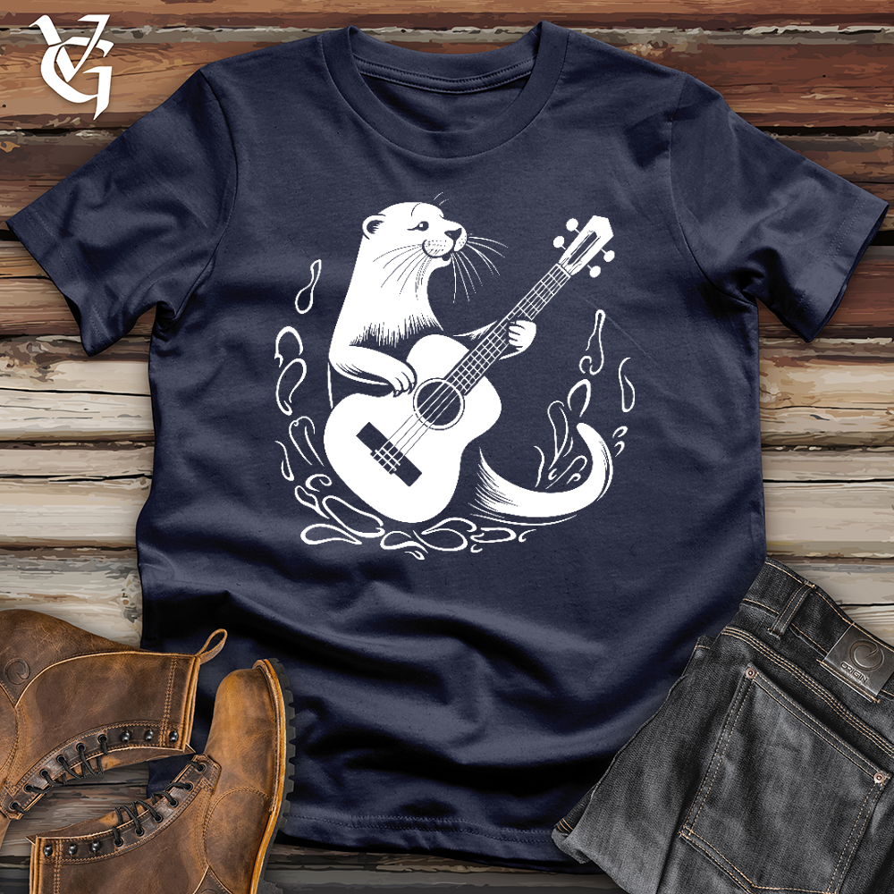 Viking Goods Otter Guitarist Softstyle Tee Navy / L