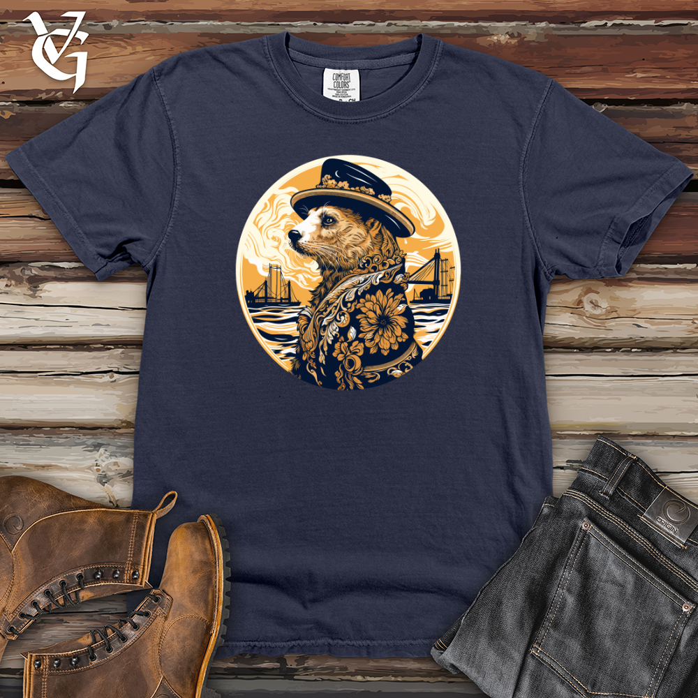 Viking Goods Otter Nautical Elegance Heavy Cotton Comfort Colors Tee Navy / L