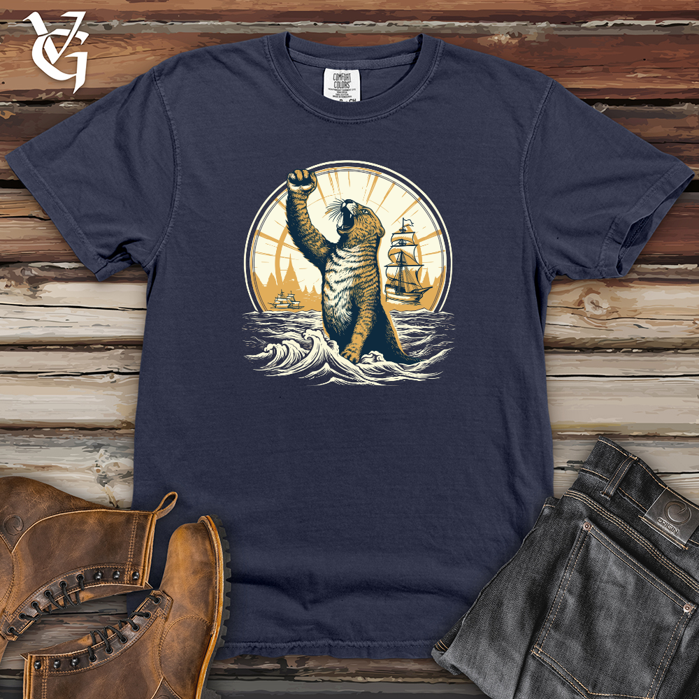 Viking Goods Otter Nautical Triumph Heavy Cotton Comfort Colors Tee Navy / L