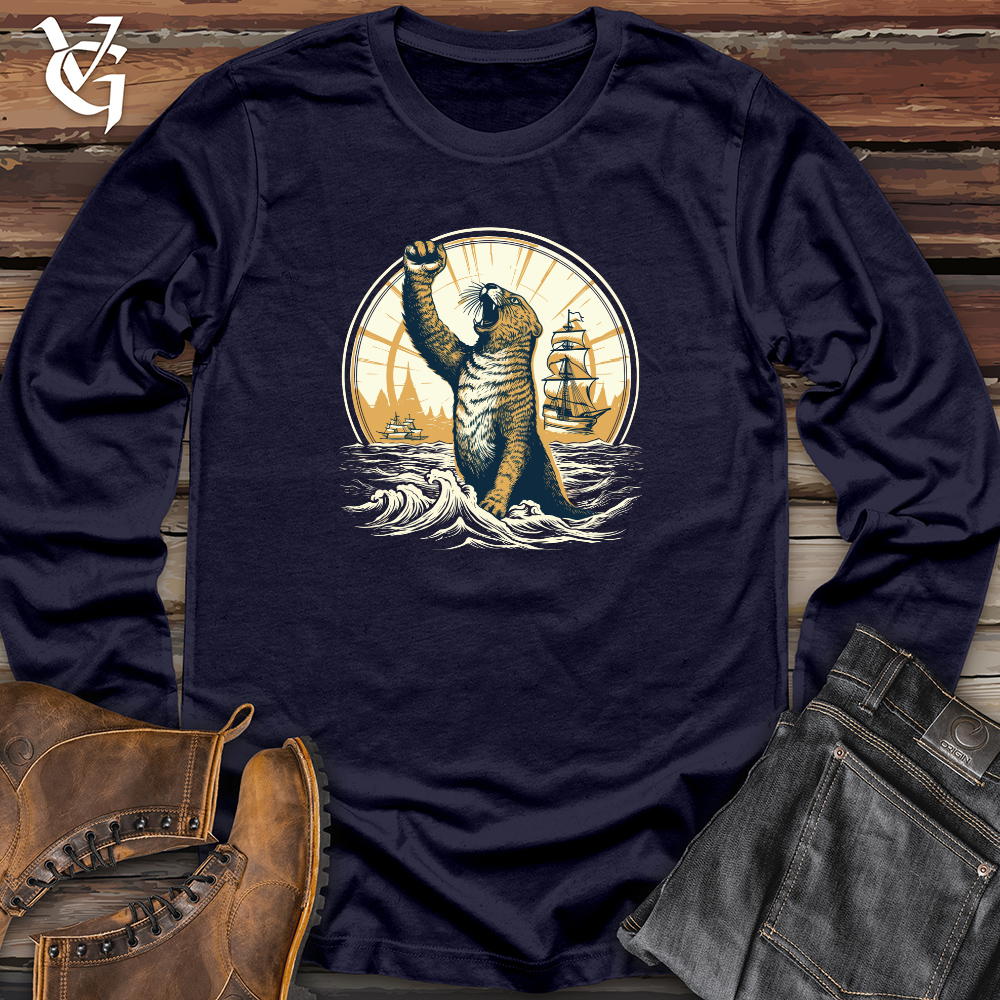 Viking Goods Otter Nautical Triumph Long Sleeve Navy / L