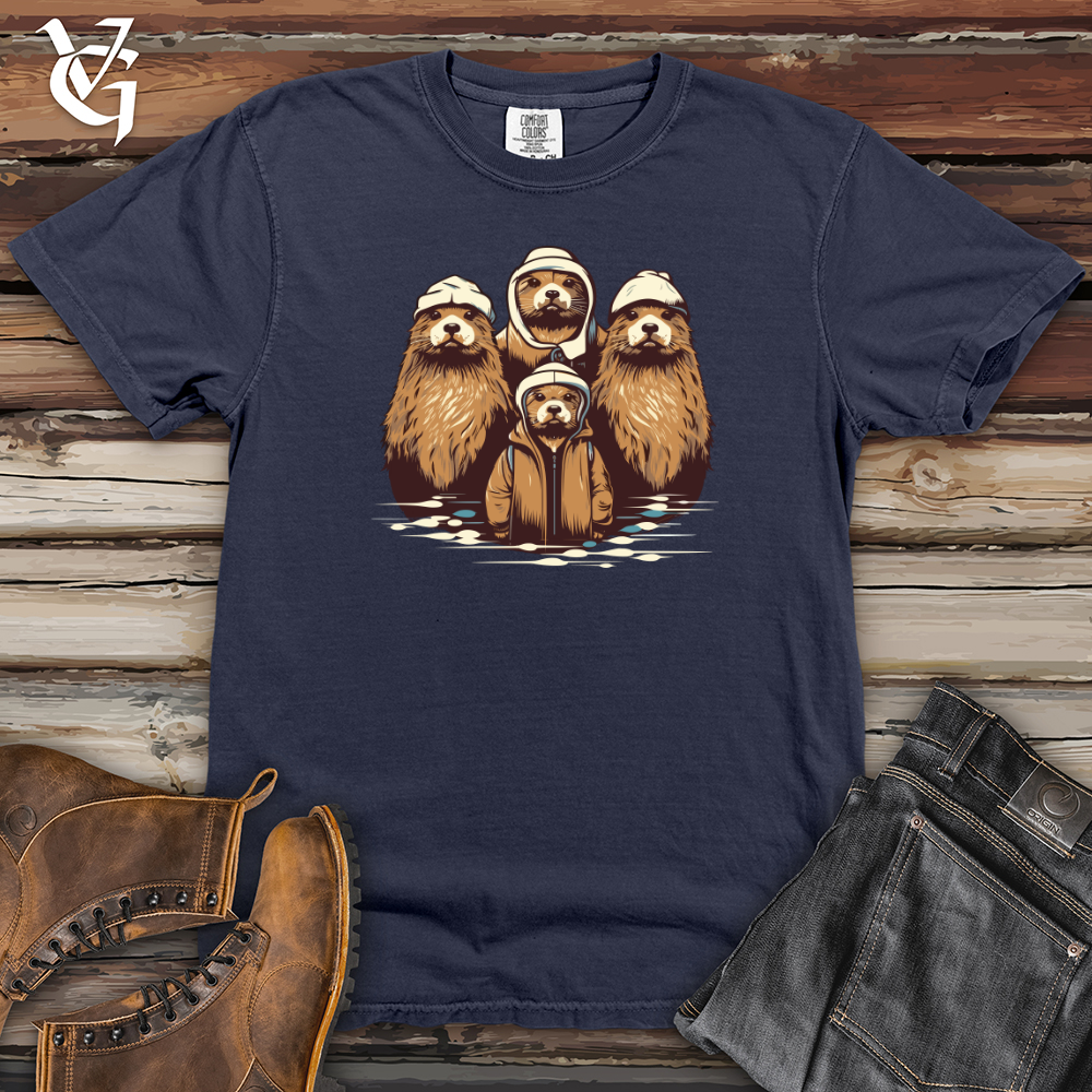 Viking Goods Otter Space Trio Heavy Cotton Comfort Colors Tee Navy / L