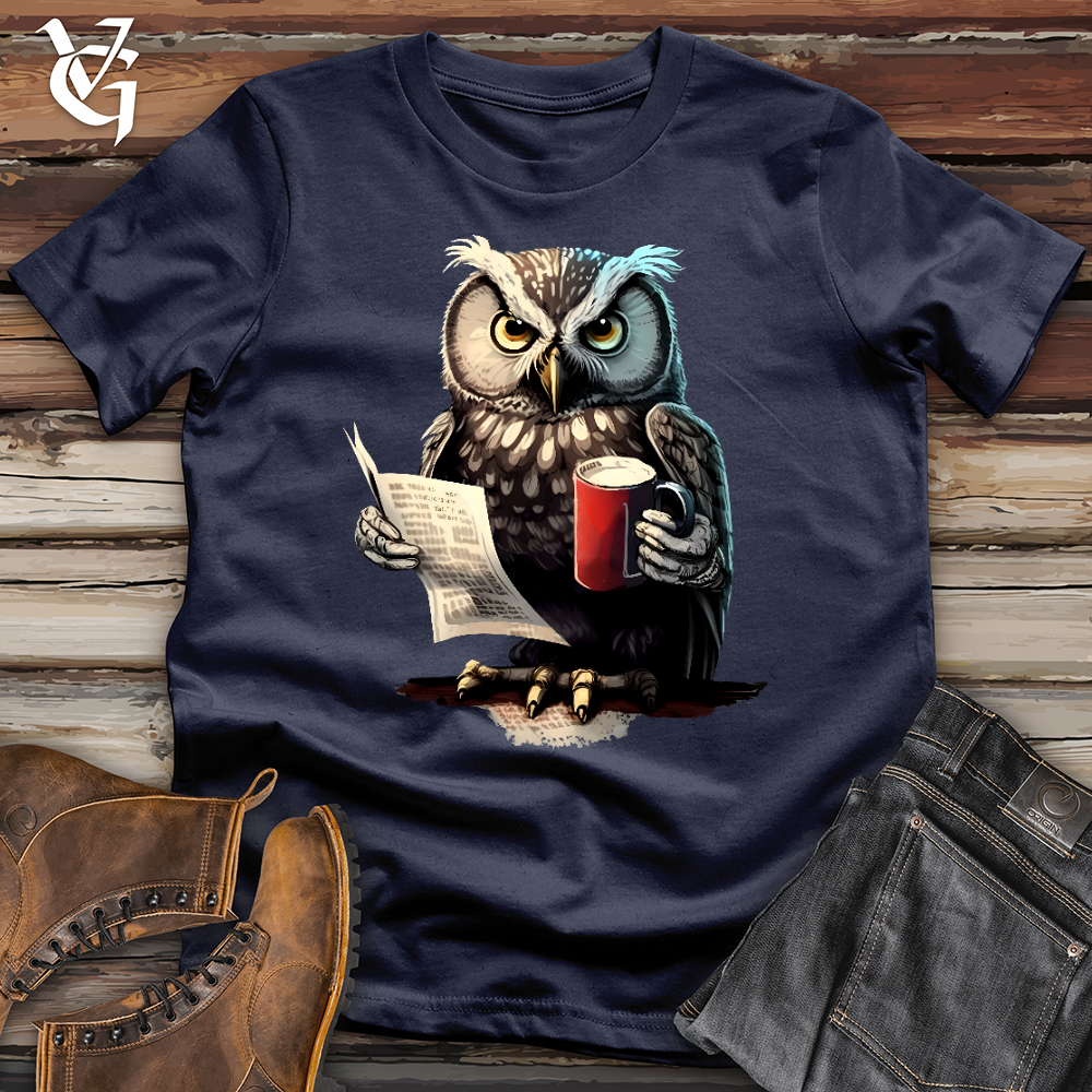 Viking Goods Owl Boss Softstyle Tee Navy / L