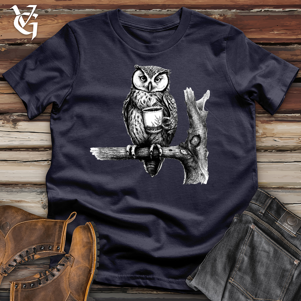 Viking Goods Owl Brew Cotton Tee Navy / L