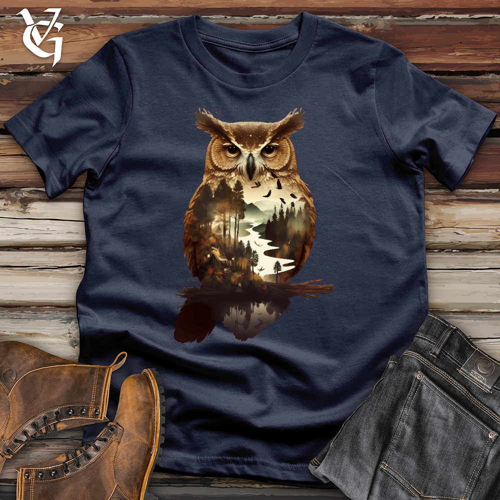 Viking Goods Owl of the River Softstyle Tee Navy / L