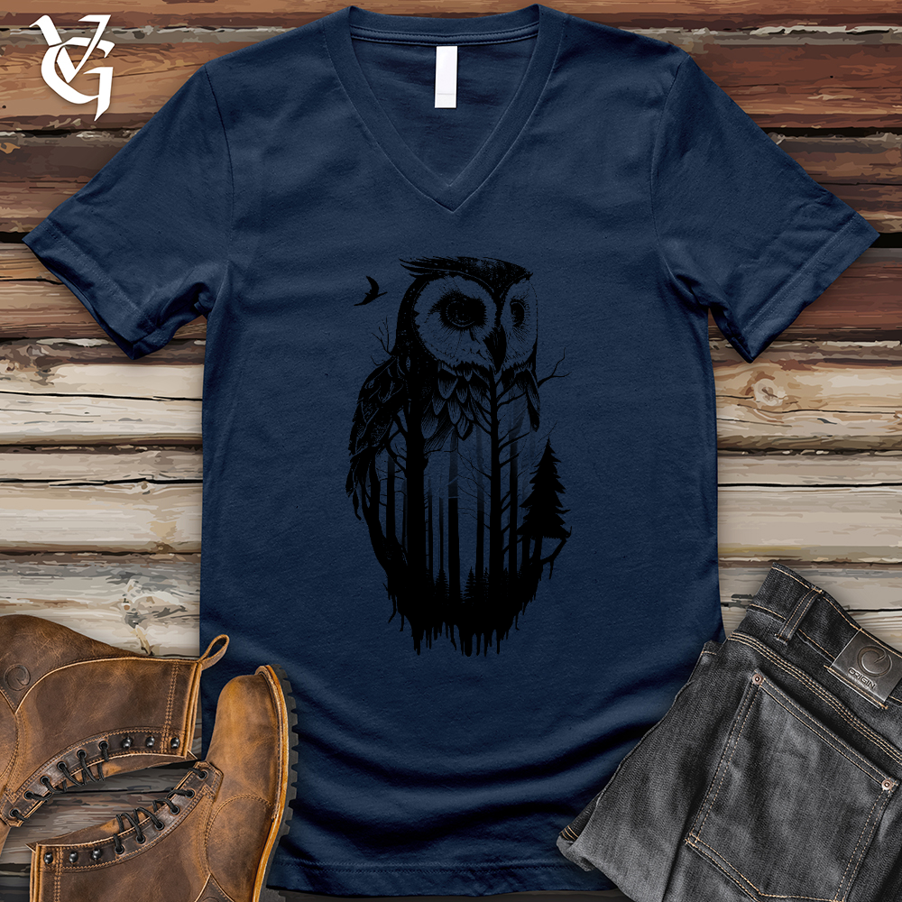Viking Goods Owl Soul V-Neck Tee Navy / L