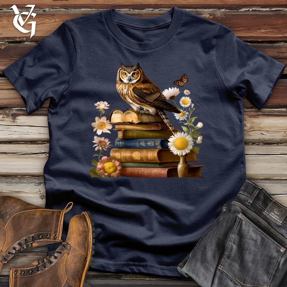 Viking Goods Owl Wisdom Softstyle Tee Navy / L