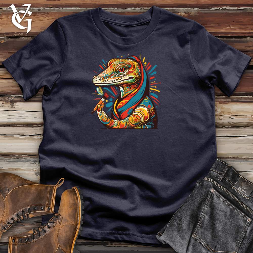 Viking Goods Paintbrush Maestro Lizard Cotton Tee Navy / L
