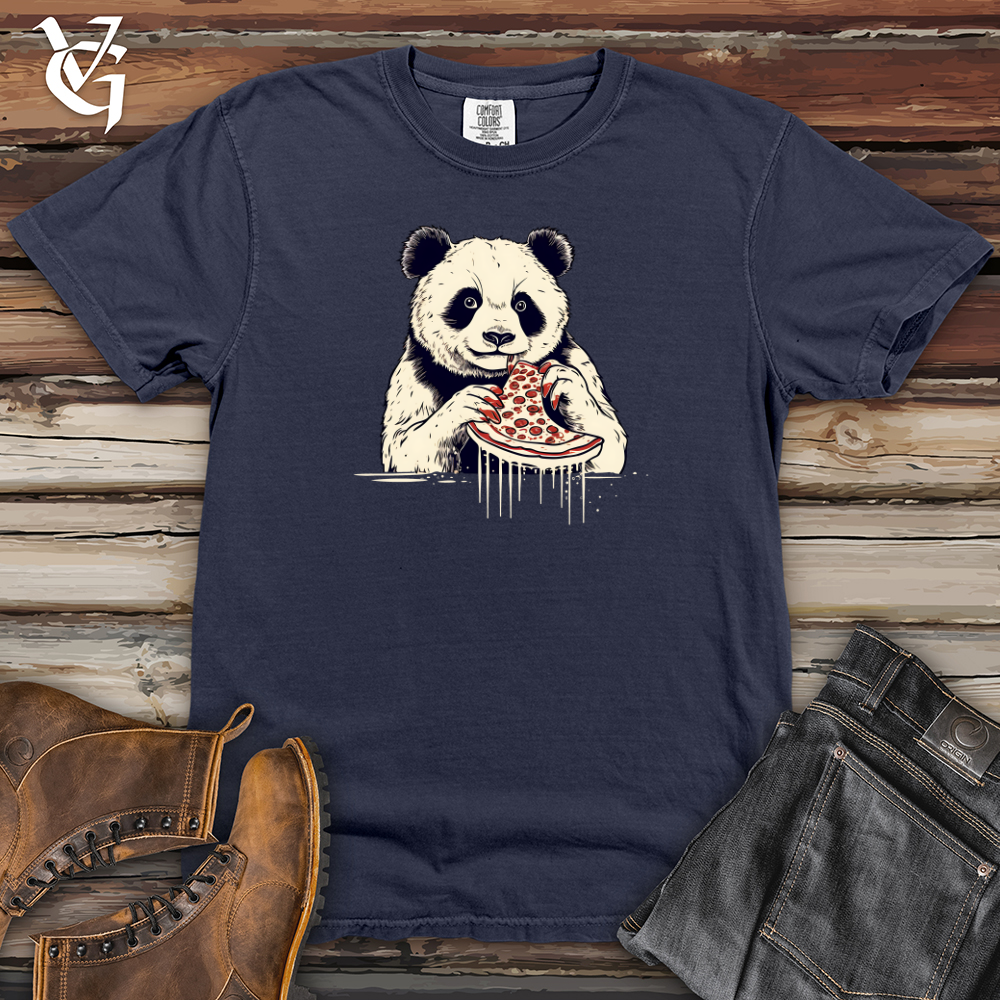Viking Goods Panda Pizza Munch Heavy Cotton Comfort Colors Tee Navy / L