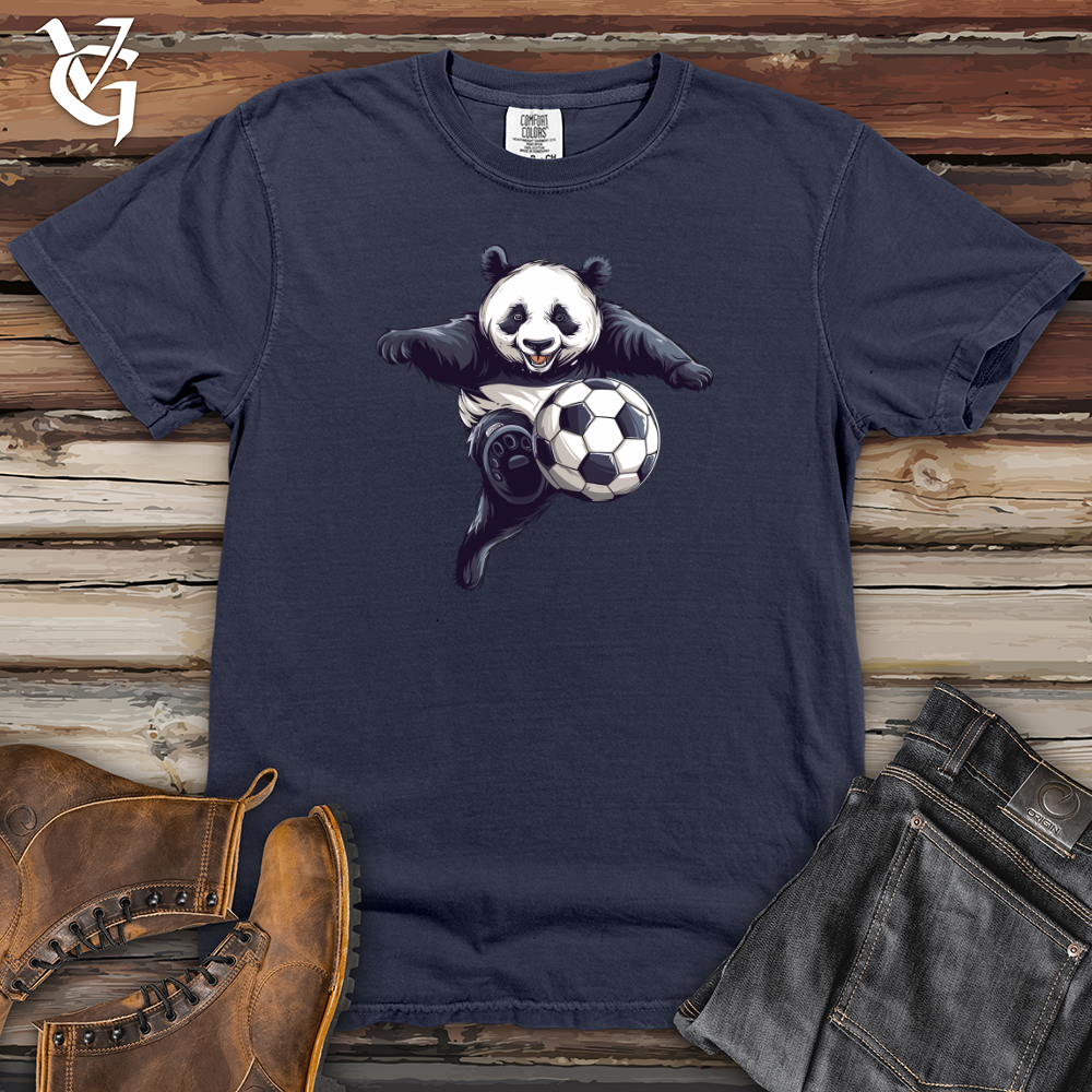 Viking Goods Panda Soccer Strike Heavy Cotton Comfort Colors Tee Navy / L