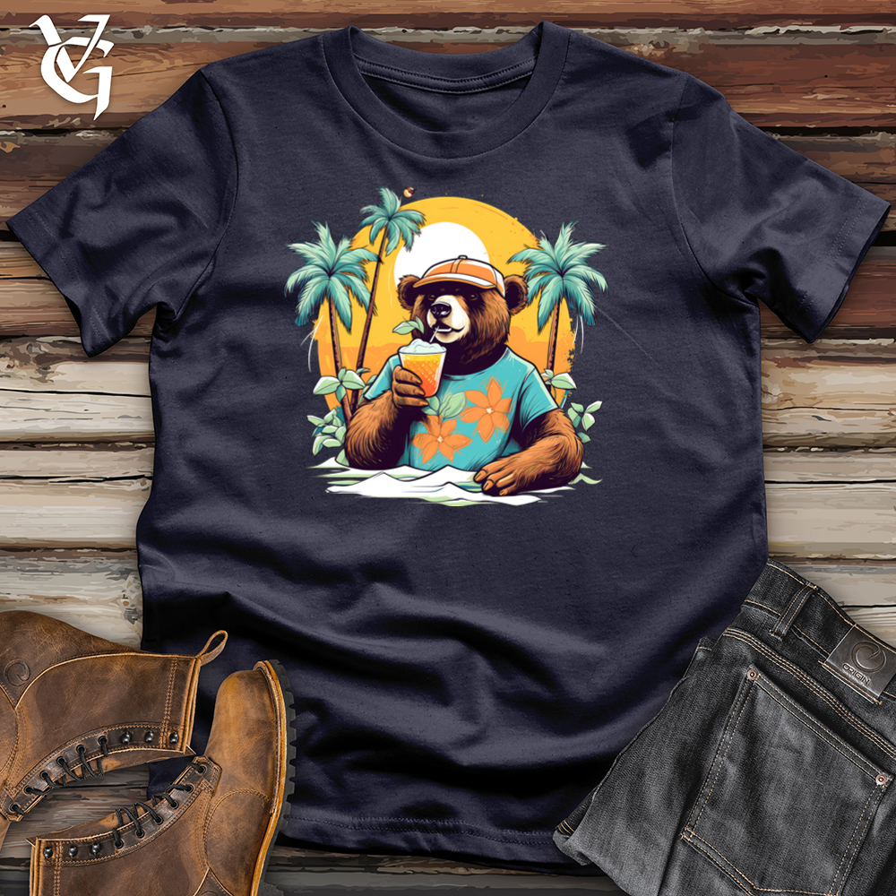 Viking Goods Paradise Bear Cotton Tee Navy / L