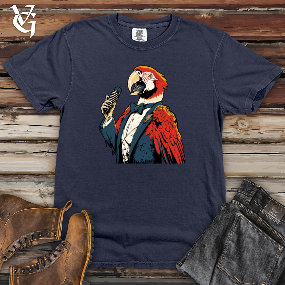 Viking Goods Parrot Crooner Spotlight Heavy Cotton Comfort Colors Tee Navy / L