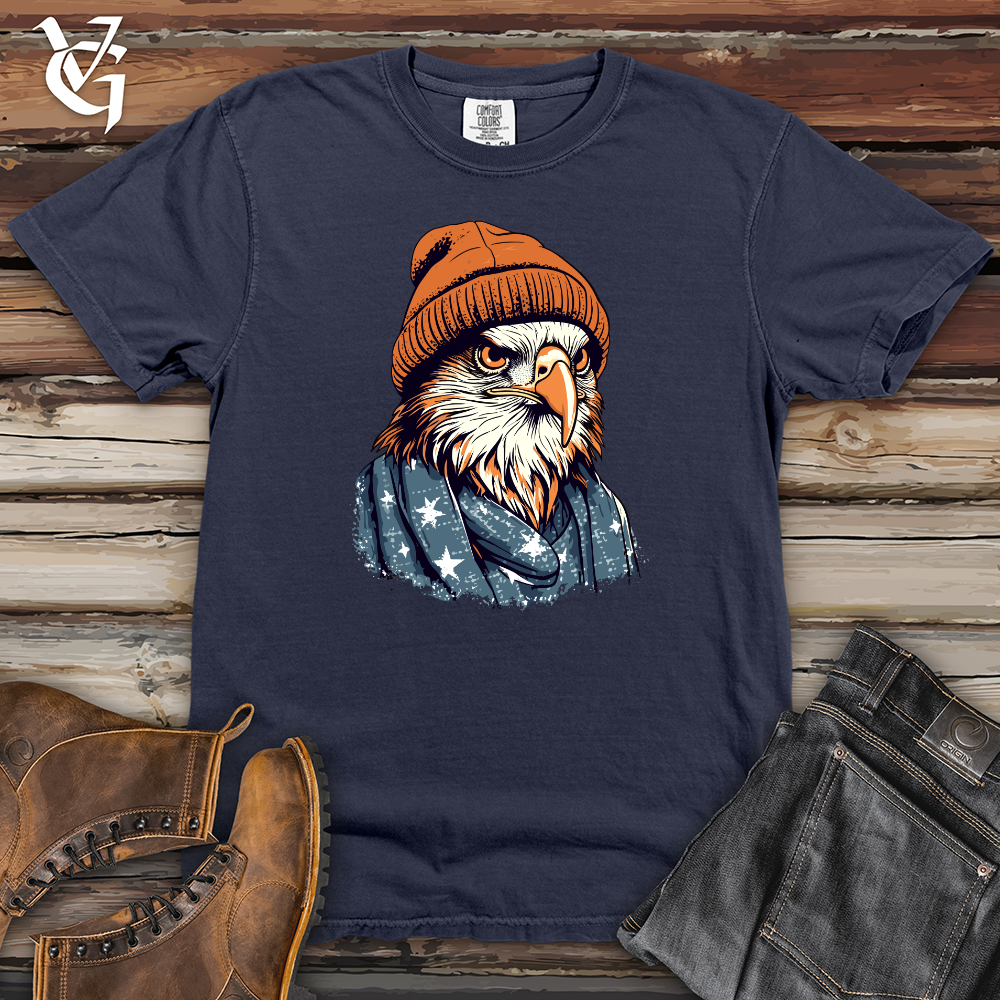 Viking Goods Patriotic Hawk Heavy Cotton Comfort Colors Tee Navy / L