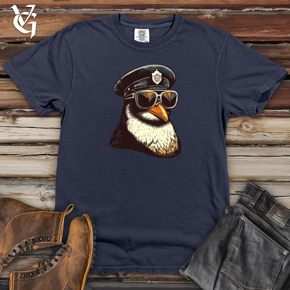 Viking Goods Patrol Penguin Heavy Cotton Comfort Colors Tee Navy / L