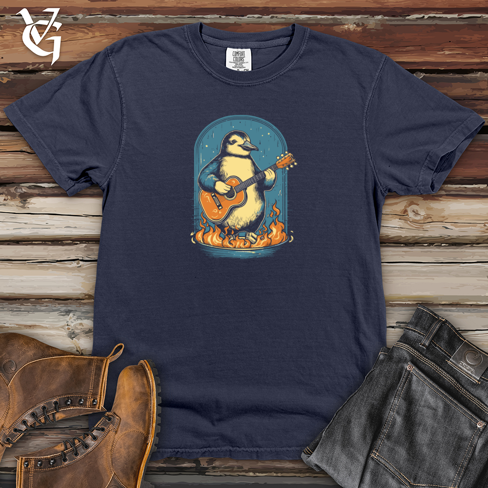 Viking Goods Penguin Guitar Solo Heavy Cotton Comfort Colors Tee Navy / L
