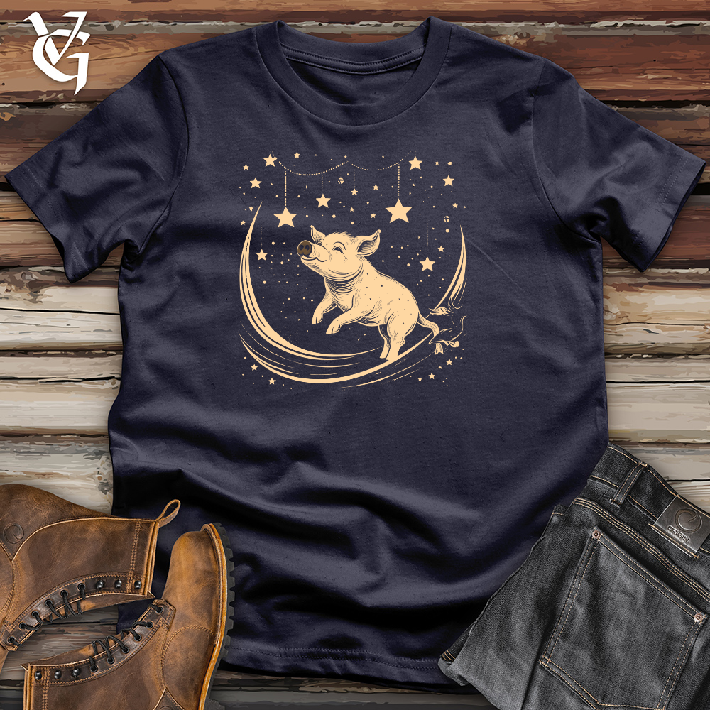 Viking Goods Pig Celestial Dreams Cotton Tee Navy / L