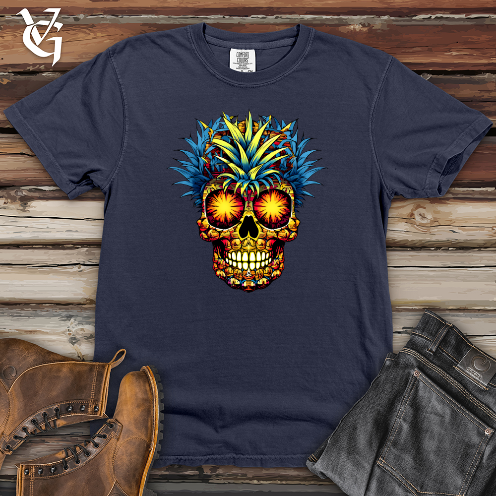 Viking Goods Pineapple Skull 01 Heavy Cotton Comfort Colors Tee Navy / L