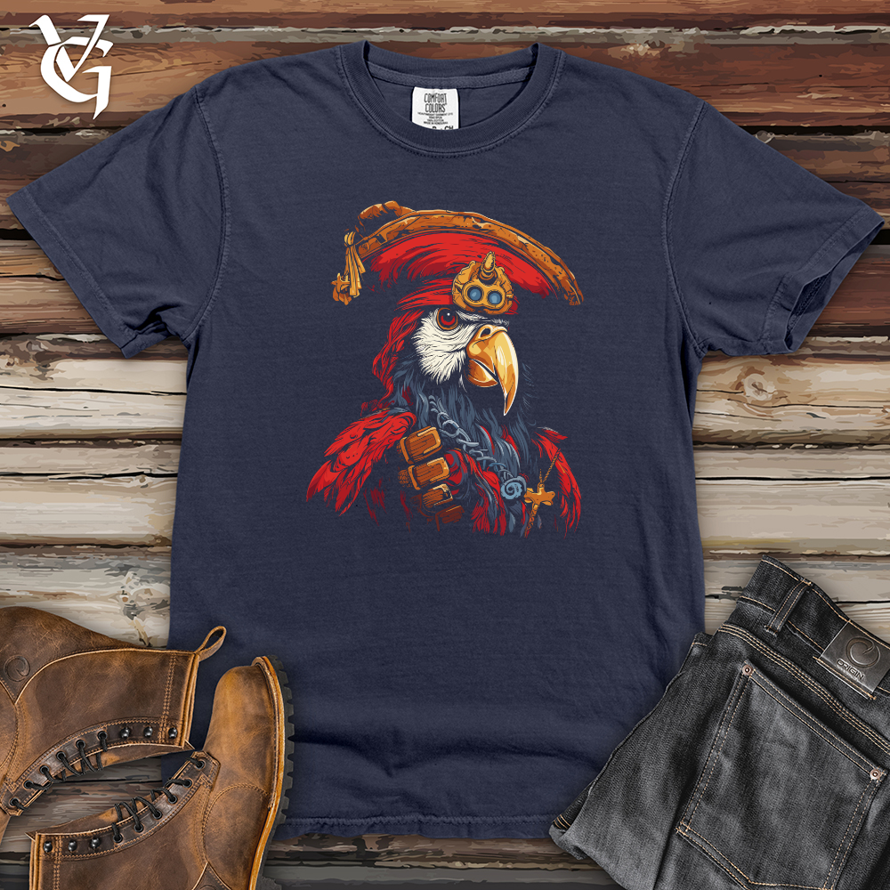Viking Goods Pirate Eagle Outlaw Heavy Cotton Comfort Colors Tee Navy / L
